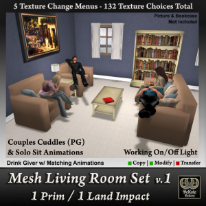 1 Prim Mesh Living Room-v1