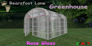 Bearsfoot Lane Greenhouse (Rose Glass)PIC