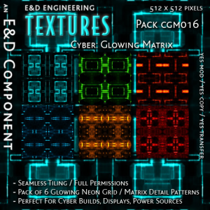 E&D ENGINEERING_ Textures - Cyber Glowing Matrix CGM016_t