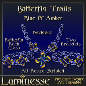 _LUM-Butterfly Trails Set - Blue & Amber