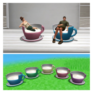 [Mesh] Teacup Chairs _ by Dekute Dekore