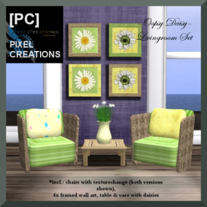 [PC] PIXEL CREATIONS - OOPSY DAISY LIVINGROOM SET