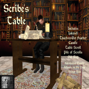 {r} Scribe's Table