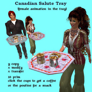 Canadian Salute Tray (female) photo v2
