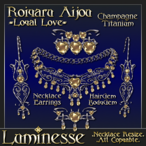 _LUM-Roiyaru Aijou Champagne Necklace Set