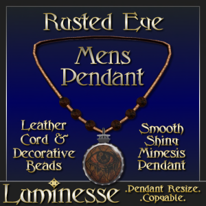 _LUM-Rusted Eye Pendant MENS