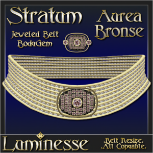 _LUM-STRATUM Aurea Bronse Belt Set