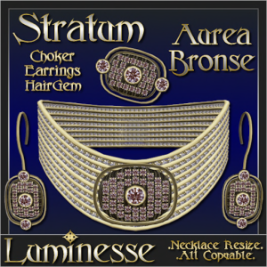 _LUM-STRATUM Aurea Bronse Choker Set