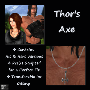 {r} Thor's Axe Necklace