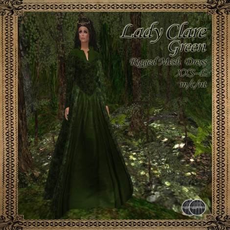 BMe Lady Clare Dress Green
