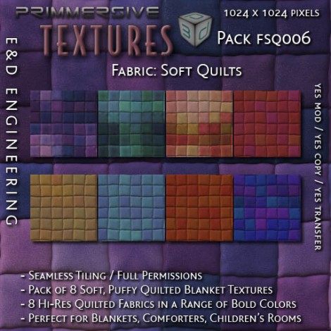 E&D ENGINEERING_ Textures - Fabric Soft Quilts FSQ006_t
