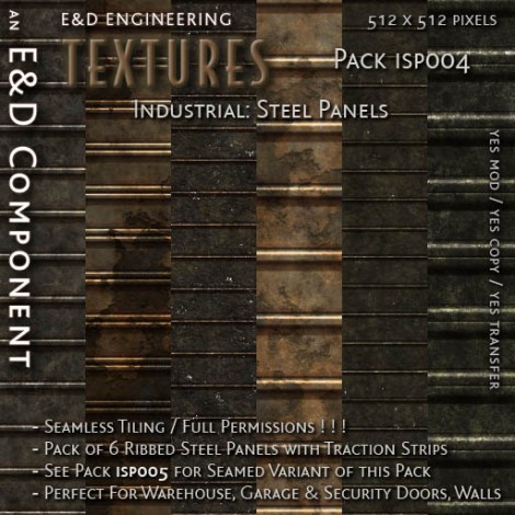 E&D ENGINEERING_ Textures - Industrial Steel Panels ISP004_t