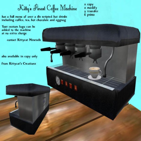 Kitty's Finest Coffee Machine photo