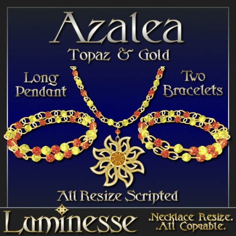_LUM-Azalea Set - Topaz & Gold