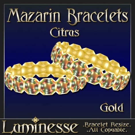 _LUM-Mazarin Bracelets - Citrus Gold