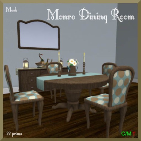 Monro Dining Room_ 22 prims, copy_mod