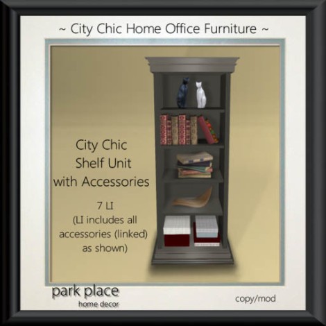 [Park Place] City Chic Shelf Unit w_ Accessories