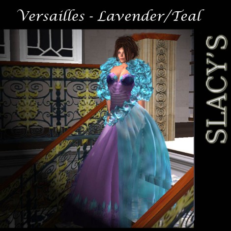 Versailles lavender turquoise