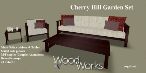 [Wood Works] Cherry Hill Garden Set copy AD