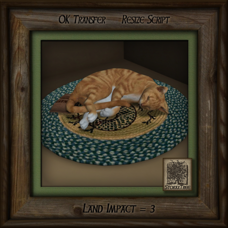 Feline Treasures - Naptime - Ginger Tabby o